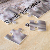 Niedlich Blue Jay Songbird auf Treestump Puzzle (Seite)