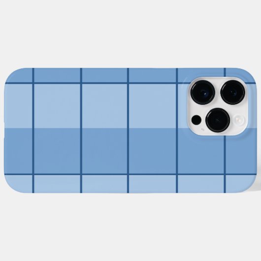 Niedlich Blue Karos Case-Mate iPhone Hülle (Rückseite (Horizontal))