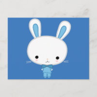 Niedlich Blue Kawaii Bunny
