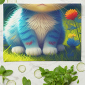 Niedlich Blue Kitten Tragebrille-276548 Geschirrtuch (Gefaltet)