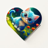 Niedlich Blue Kitten Tragebrille-276548 Notizblock (Rückseite)