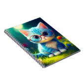 Niedlich Blue Kitten Tragebrille-276548 Notizblock (Rechte Seite)