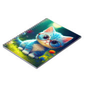 Niedlich Blue Kitten Tragebrille-276548 Notizblock (Linke Seite)
