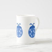 Niedlich Blue Ladybug Porzellantasse (Vorderseite Rechts)