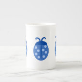 Niedlich Blue Ladybug Porzellantasse (Vorderseite)