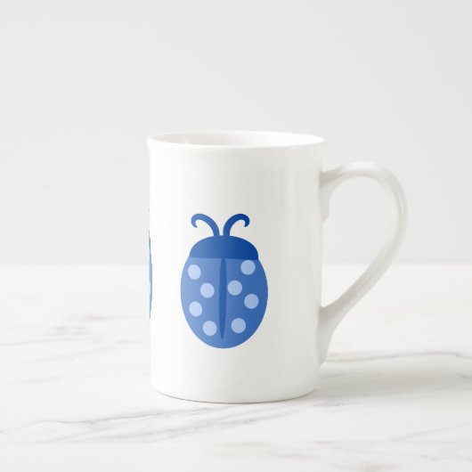 Niedlich Blue Ladybug Porzellantasse (Rechts)
