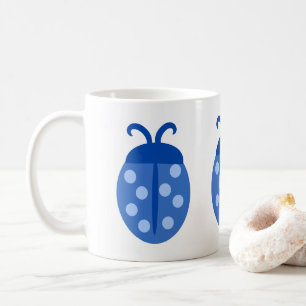 Niedlich Blue Ladybug Tasse