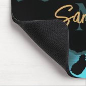 Niedlich Blue Leopard Print Mousepad (Ecke)