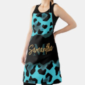 Niedlich Blue Leopard Print Schürze (InSitu)