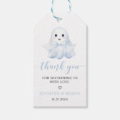 Niedlich Blue Little Boo Bow Baby Boy Dusche Viele Geschenkanhänger (Vorderseite)