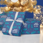 Niedlich Blue Lizard Gecko Kid Happy Birthday Geschenkpapier<br><div class="desc">Niedlich Blue Lizard Gecko Kid Happy Birthday Wrapping Paper. Blaue Eidechsengecko ist ein einfaches Muster mit blauen Geckos mit dunklen Flecken. Blauer Hintergrund. Ideal zum Geburtstag Geschenke für Kinder verpacken. Füge Deinen Namen hinzu.</div>