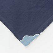 Niedlich Blue Llamas Individuelle Name Fleecedecke (Ecke)