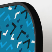 Niedlich Blue Memphis Pro Pickleball Paddle (Linke Seite)