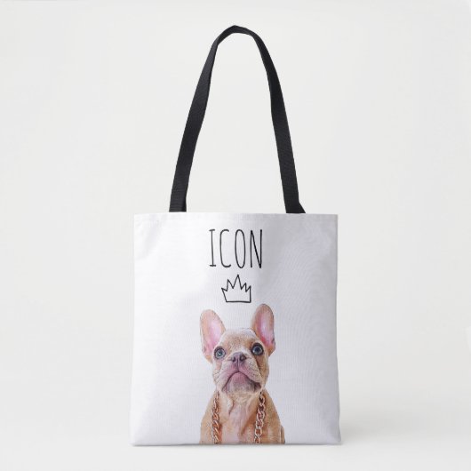 Niedlich Blue Mit Augen French Bulldog | Frenchie Tasche (Vorderseite)