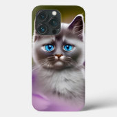 Niedlich Blue Mit Augen Kitten Case-Mate iPhone Hülle (Rückseite)