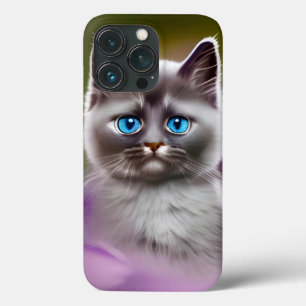 Niedlich Blue Mit Augen Kitten Case-Mate iPhone Hülle