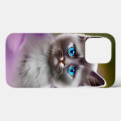 Niedlich Blue Mit Augen Kitten Case-Mate iPhone Hülle (Rückseite (Horizontal))