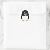 Niedlich Blue Mit Augen Pinguin Stickers (Tasche)