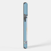 Niedlich Blue Modern Chow Chow Puppy Dodge Art iPhone Hülle (Rechte Seite)