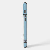 Niedlich Blue Modern Chow Chow Puppy Dodge Art iPhone Hülle (Linke Seite)