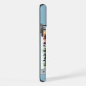 Niedlich Blue Modern Rough Collie Collie Dog Art iPhone Hülle (Rechte Seite)