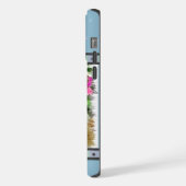 Niedlich Blue Modern Rough Collie Collie Dog Art iPhone Hülle (Linke Seite)