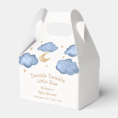 Niedlich Blue Moon Stars Twinkle Twinkle Baby Dusc Geschenkschachtel (Rückseite)