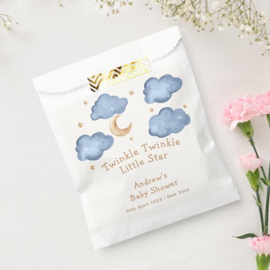 Niedlich Blue Moon Stars Twinkle Twinkle Baby Dusc Geschenktütchen (Versiegelt)