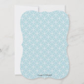 Niedlich Blue Mustache Whale Boy Babydusche Einlad Einladung (Rückseite)