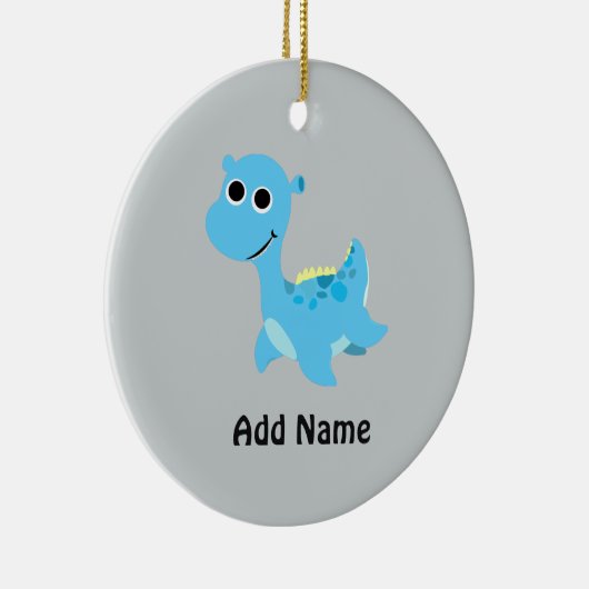 Niedlich Blue Nessie Keramik Ornament (Rechts)