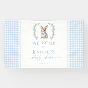 Niedlich-Blue-Oaster-Bunny-Baby-Dusche Begrüßung B Banner