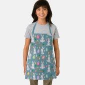 Niedlich Blue Oaster Bunny Rabbit Muster Schürze (Insitu)
