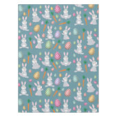 Niedlich Blue Oaster Bunny Rabbit Muster Tischdecke (Vorderseite)