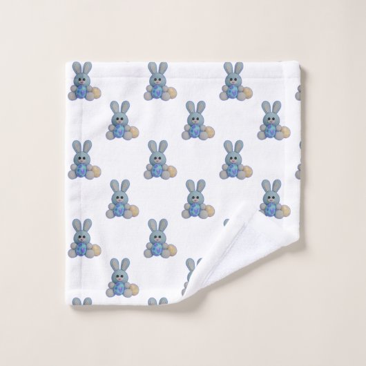 Niedlich Blue Oaster Bunny Waschlappen (Waschlappen)