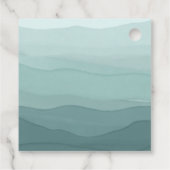 Niedlich Blue Oh Boy Bird Nest Baby Dusche Geschenkanhänger (Rückseite)