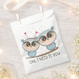 Niedlich Blue Owls Geschenktütchen