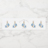 Niedlich Blue Peter Rabbit Baby Dusche Wasserflaschenetikett (Einzelnes Label)