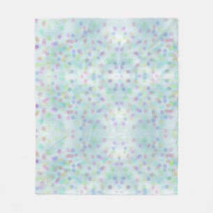 Niedlich Blue Rainbow Confetti Fleecedecke