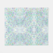 Niedlich Blue Rainbow Confetti Fleecedecke (Vorderseite (Horizontal))