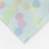 Niedlich Blue Rainbow Confetti Fleecedecke (Ecke)