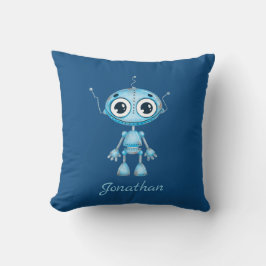 Niedlich Blue Robot Baby Boy Kinderzimmer Kinderzi Kissen
