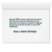 Niedlich Blue Robot Birthday (Innenansicht Horizontal (Unten))