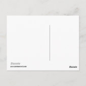 Niedlich Blue Robot Postcard Postkarte (Rückseite)