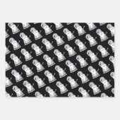 Niedlich Blue Santa Gnome, Ornamente und Weihnacht Geschenkpapier Set (Vorderseite)