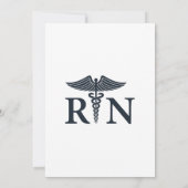 Niedlich Blue Scrubs Nurse Dankeschön Karte (Rückseite)