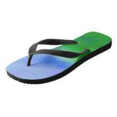 Niedlich Blue SKY GREEN Modern Woman Flip Flops Badesandalen (Schrägansicht)