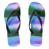 Niedlich Blue SKY LILA GREEN Moderne Frauen Flip F Badesandalen (Fußbett)