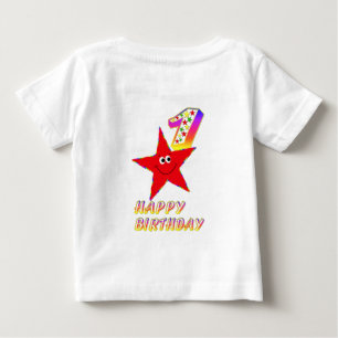 Niedlich Blue Star Birthday Boy Shirt