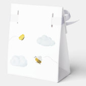 Niedlich Blue Stork Baby Dusche kundenspezifisch Geschenkschachtel (Rückseite)