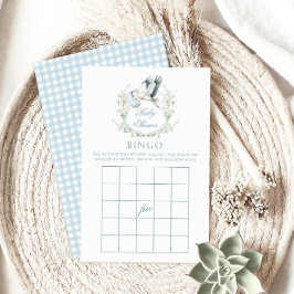 Niedlich Blue Stork Delivery Baby Showgame Bingo